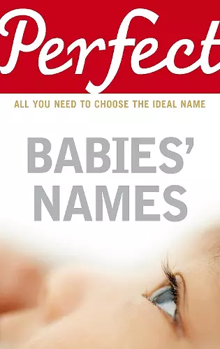 Perfect Babies' Names cover