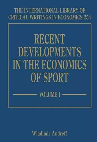 Recent Developments in the Economics of Sport cover