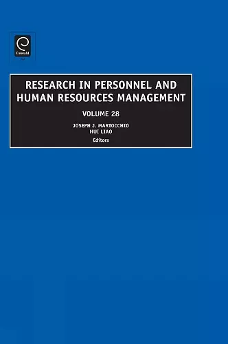 Research in Personnel and Human Resources Management cover