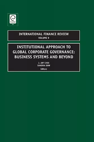 Institutional Approach to Global Corporate Governance cover