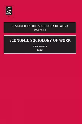 Economic Sociology of Work cover