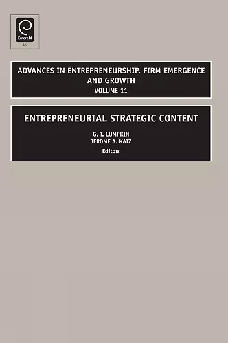 Entrepreneurial Strategic Content cover