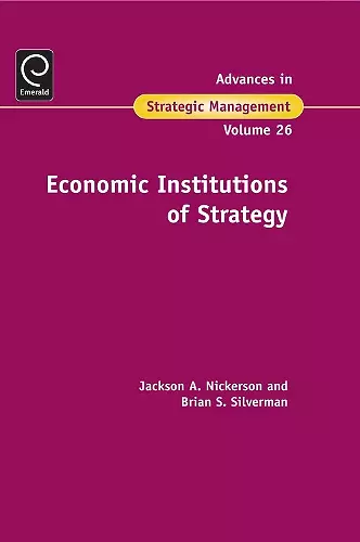 Economic Institutions of Strategy cover