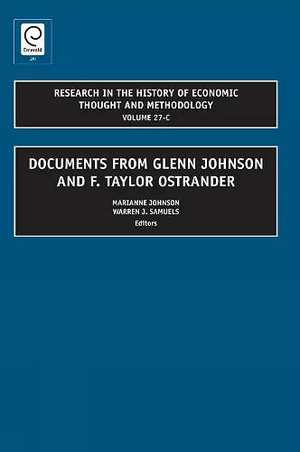 Documents from Glenn Johnson and F. Taylor Ostrander cover