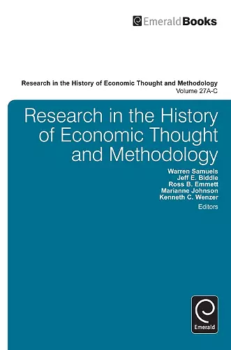 Research in the History of Economic Thought and Methodology (Part A, B & C) cover