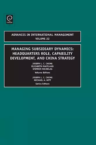 Managing Subsidiary Dynamics cover