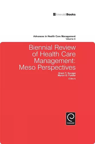 Biennial Review of Health Care Management cover