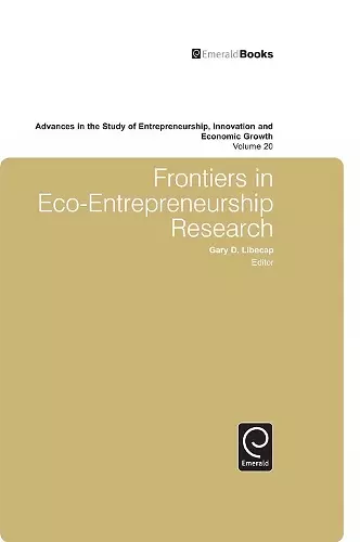 Frontiers in Eco Entrepreneurship Research cover