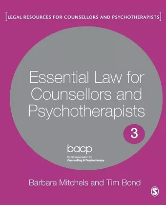 Essential Law for Counsellors and Psychotherapists cover