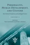 Personality, Human Development, and Culture cover