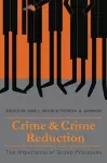 Crime and Crime Reduction cover