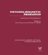 Psycholinguistic Research (PLE: Psycholinguistics) cover