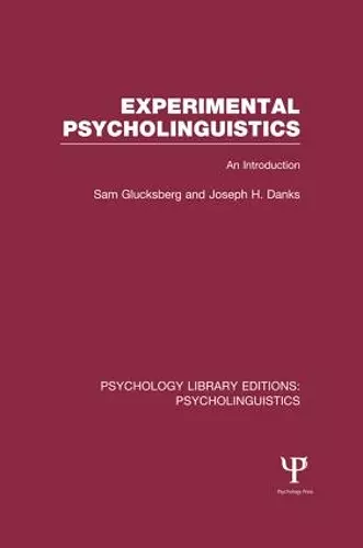 Experimental Psycholinguistics (PLE: Psycholinguistics) cover