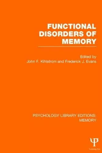 Functional Disorders of Memory (PLE: Memory) cover