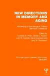 New Directions in Memory and Aging (PLE: Memory) cover