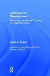 Learning as Development cover