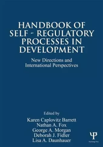 Handbook of Self-Regulatory Processes in Development cover