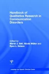 Handbook of Qualitative Research in Communication Disorders cover