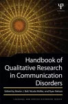 Handbook of Qualitative Research in Communication Disorders cover