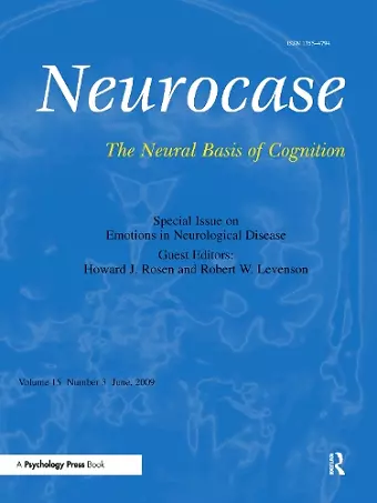 Emotions in Neurological Disease cover