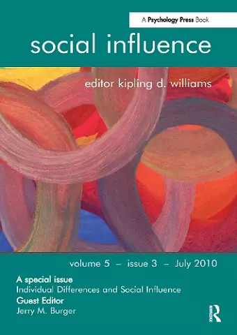 Individual Differences and Social Influence cover