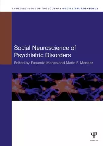 Social Neuroscience of Psychiatric Disorders cover
