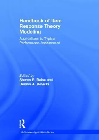 Handbook of Item Response Theory Modeling cover