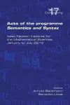 Acts of the Progamme Sematics and Syntax cover