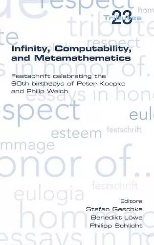 Infinity, Computability and Metamathematics cover