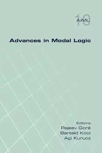 Advances in Modal Logic Volume 10 cover