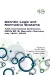 Deontic Logic and Normative Systems. 13th International Conference, DEON 2016 cover