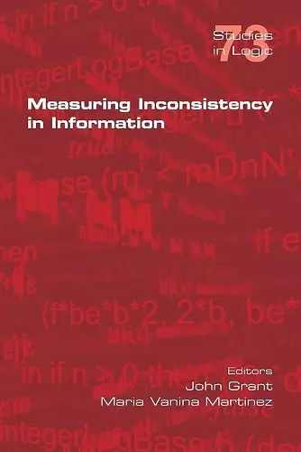 Measuring Inconsistency in Information cover