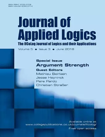 Journal of Applied Logics - IfCoLog Journal cover