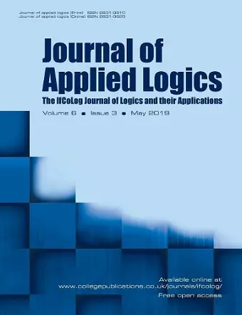 Journal of Applied Logics - The IfCoLog Journal of Logics and their Applications cover