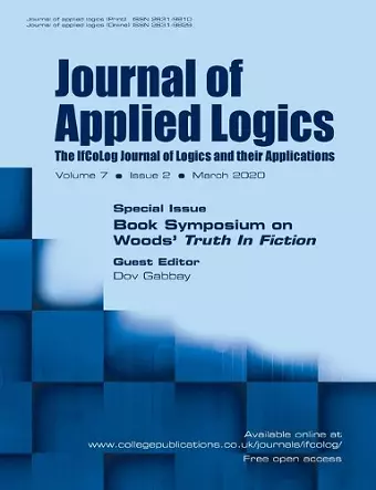 Journal of Applied Logics - The IfCoLog Journal of Logics and their Applications cover