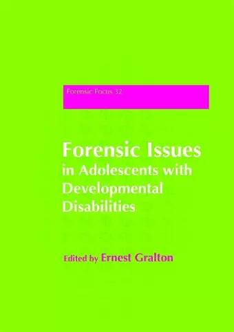 Forensic Issues in Adolescents with Developmental Disabilities cover