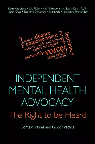 Independent Mental Health Advocacy - The Right to Be Heard cover