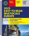 2023 Philip's Easy to Read Multiscale Road Atlas Europe cover