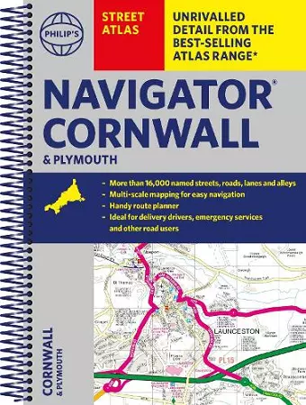 Philip's Navigator Street Atlas Cornwall & Plymouth cover