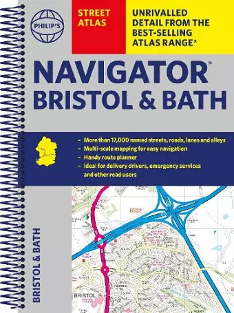 Philip's Street Atlas Navigator Bristol & Bath cover