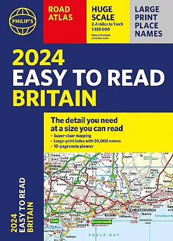 2024 Philip's Easy to Read Britain Road Atlas cover