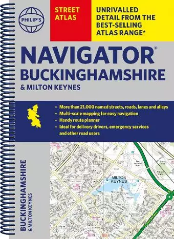 Philip's Navigator Street Atlas Buckinghamshire and Milton Keynes cover