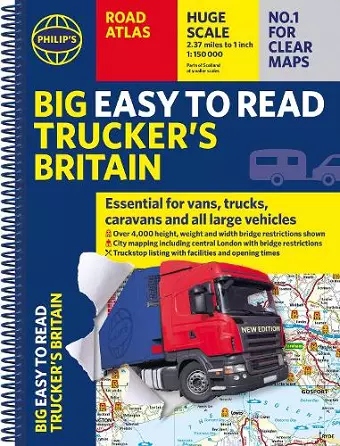 Philip's Big Easy to Read Trucker's Road Atlas Britain cover