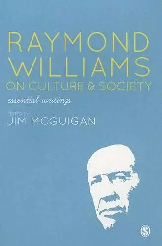 Raymond Williams on Culture and Society cover