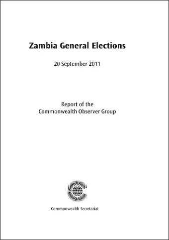 Zambia General Elections, 20 September 2011 cover