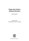 Papua New Guinea National Elections, June-July 2012 cover