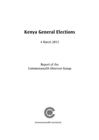 Kenya General Elections, 4 March 2013 cover