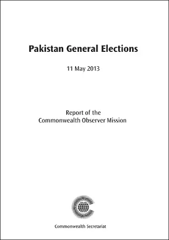 Pakistan General Elections, 11 May 2013 cover