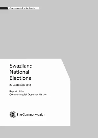 Swaziland National Elections, 20 September 2013 cover