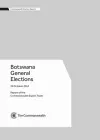 Botswana General Elections, 24 October 2014 cover